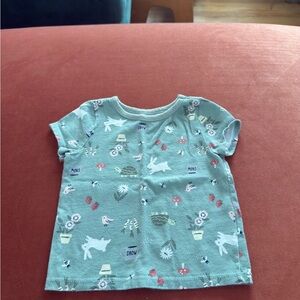 Kids Green Graphic T-Shirt